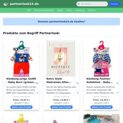 Screenshot partnerlook24.de