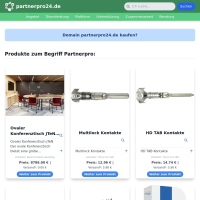 Screenshot partnerpro24.de