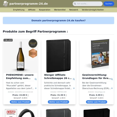 Screenshot partnerprogramm-24.de