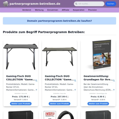 Screenshot partnerprogramm-betreiben.de
