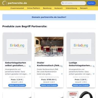 Screenshot partnersite.de