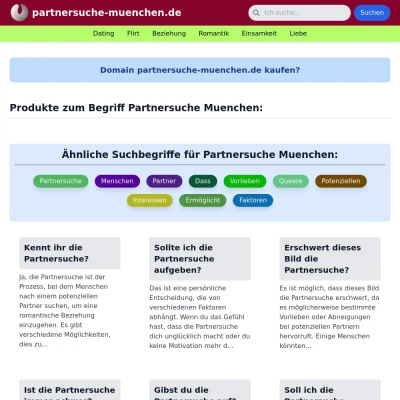 Screenshot partnersuche-muenchen.de