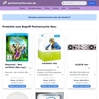 Screenshot partnersuche-neu.de