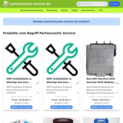 Screenshot partnersuche-service.de