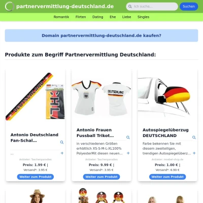 Screenshot partnervermittlung-deutschland.de