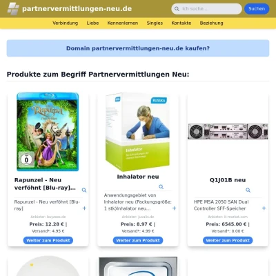 Screenshot partnervermittlungen-neu.de