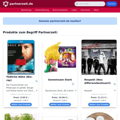 Screenshot partnerzeit.de