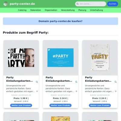 Screenshot party-center.de