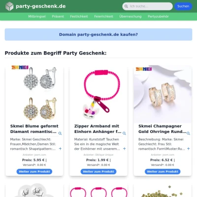 Screenshot party-geschenk.de