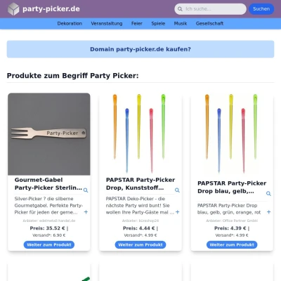 Screenshot party-picker.de