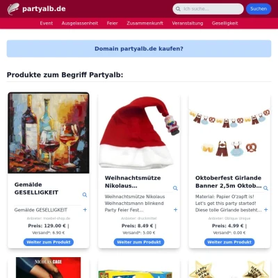 Screenshot partyalb.de