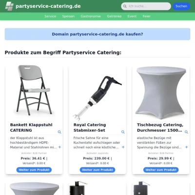 Screenshot partyservice-catering.de