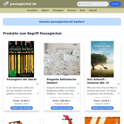 Screenshot passagierkai.de