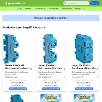 Screenshot passante.de