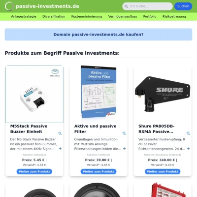 Screenshot passive-investments.de