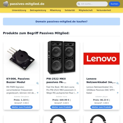 Screenshot passives-mitglied.de