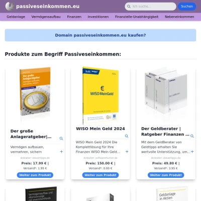 Screenshot passiveseinkommen.eu