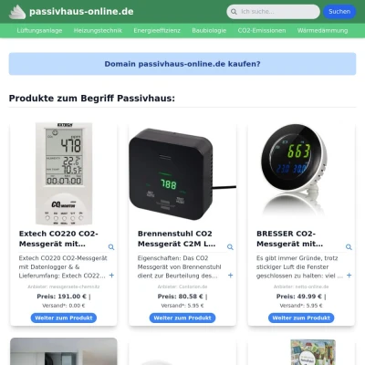 Screenshot passivhaus-online.de