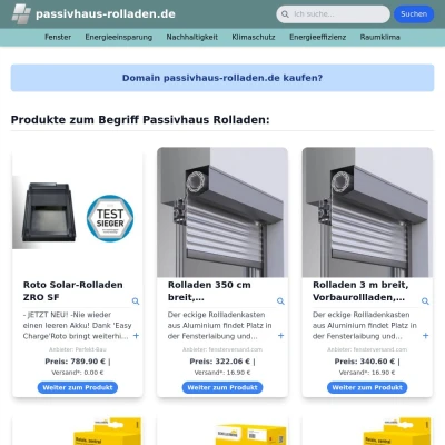 Screenshot passivhaus-rolladen.de