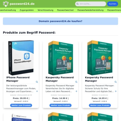 Screenshot password24.de