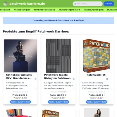 Screenshot patchwork-karriere.de