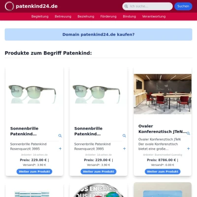 Screenshot patenkind24.de
