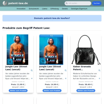 Screenshot patent-law.de