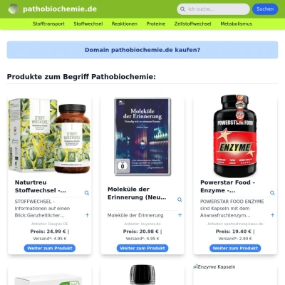 Screenshot pathobiochemie.de