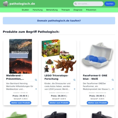 Screenshot pathologisch.de