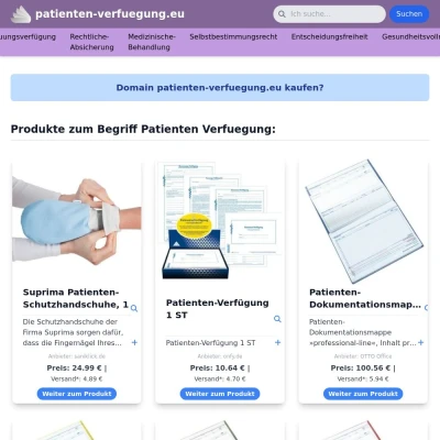 Screenshot patienten-verfuegung.eu