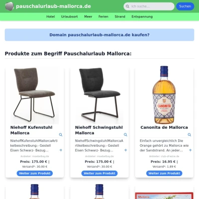 Screenshot pauschalurlaub-mallorca.de