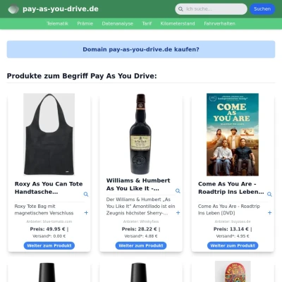 Screenshot pay-as-you-drive.de