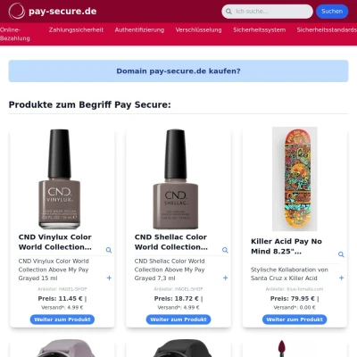 Screenshot pay-secure.de