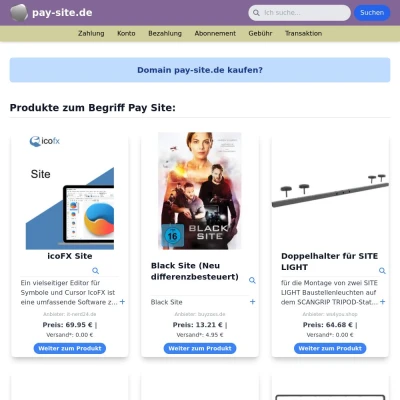 Screenshot pay-site.de