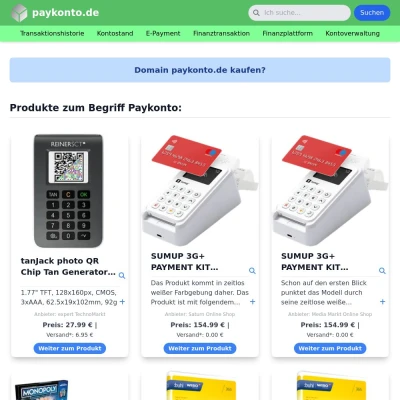 Screenshot paykonto.de