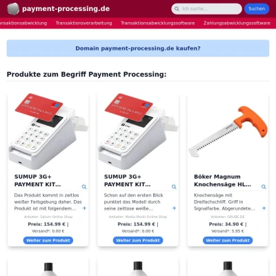 Screenshot payment-processing.de