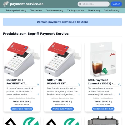 Screenshot payment-service.de