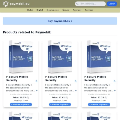 Screenshot paymobil.eu