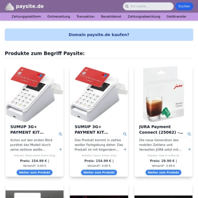 Screenshot paysite.de