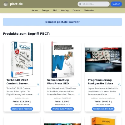 Screenshot pbct.de