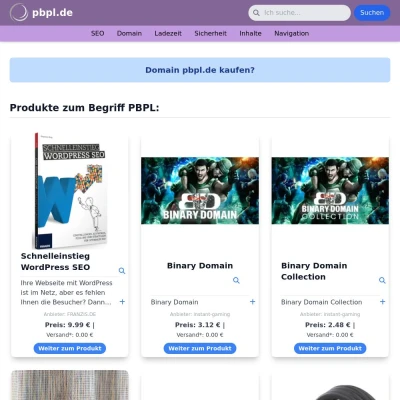 Screenshot pbpl.de