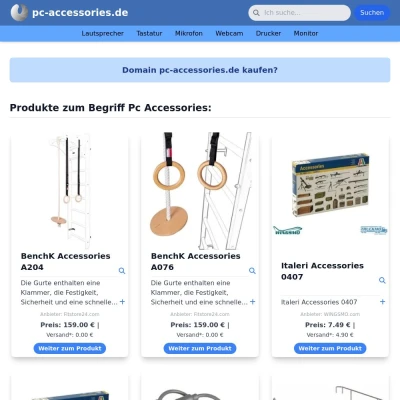 Screenshot pc-accessories.de