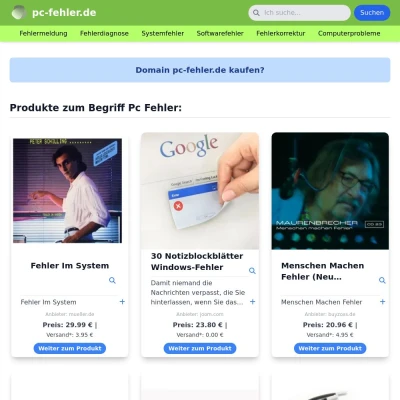 Screenshot pc-fehler.de