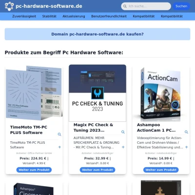 Screenshot pc-hardware-software.de