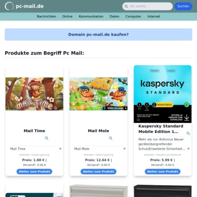 Screenshot pc-mail.de
