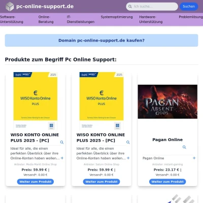 Screenshot pc-online-support.de