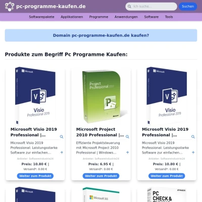 Screenshot pc-programme-kaufen.de