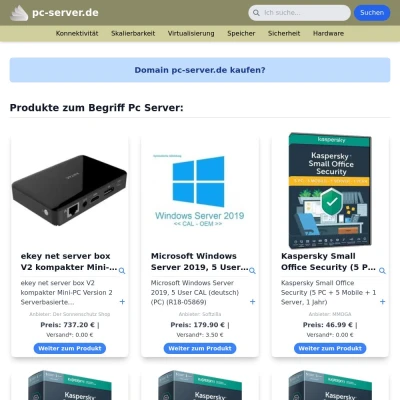 Screenshot pc-server.de