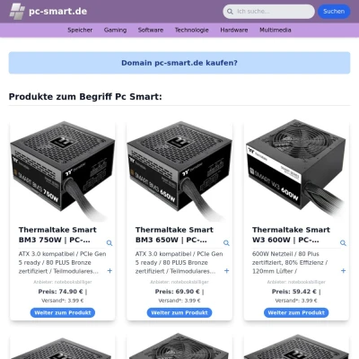 Screenshot pc-smart.de