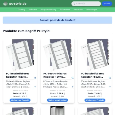 Screenshot pc-style.de